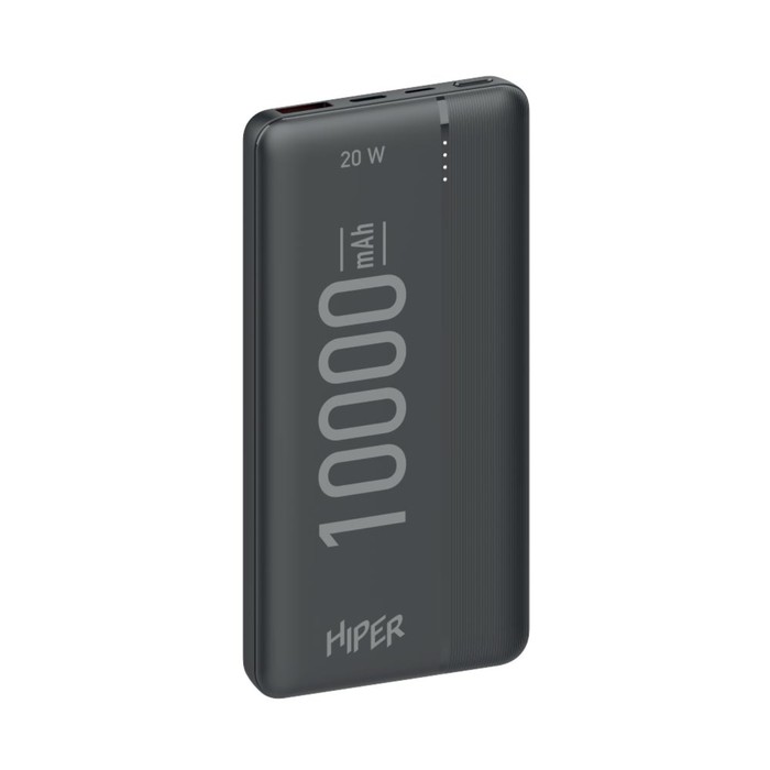 Внешний аккумулятор Hiper MX Pro 10000, 10000 мАч, 3A, USB, QC, PD,  черный - Фото 1