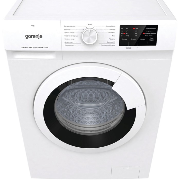 Стиральная машина Gorenje WHP60SF, класс A, 1000 об/мин, до 6кг, белая - фото 51443258