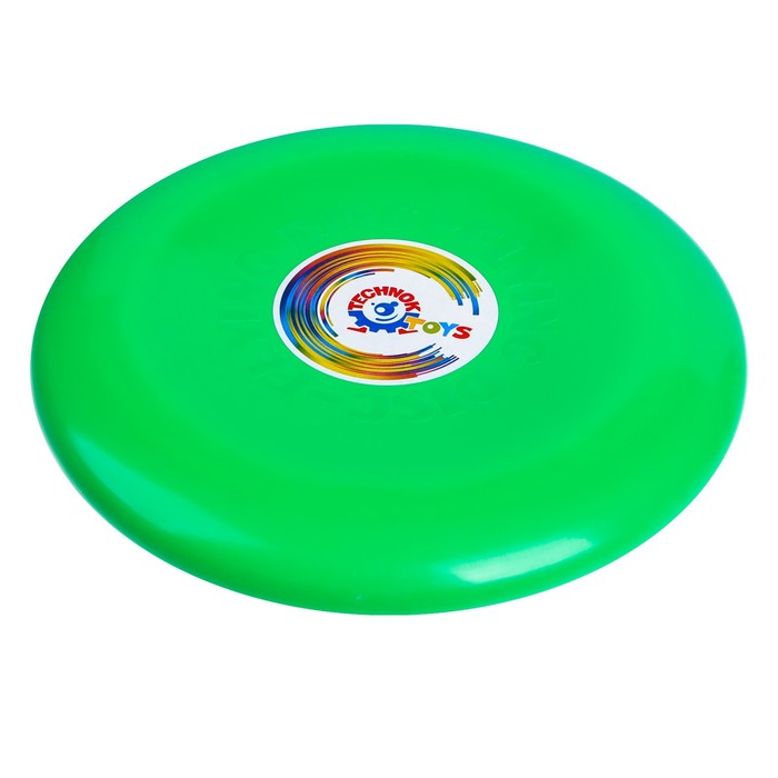 Летающая тарелка, 23 × 23 × 2,7 см, цвет зелёный + мел в подарок - фото 1911885192