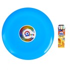 Летающая тарелка, 24 × 24 × 2,5 см, цвет голубой + мел в подарок - Фото 4