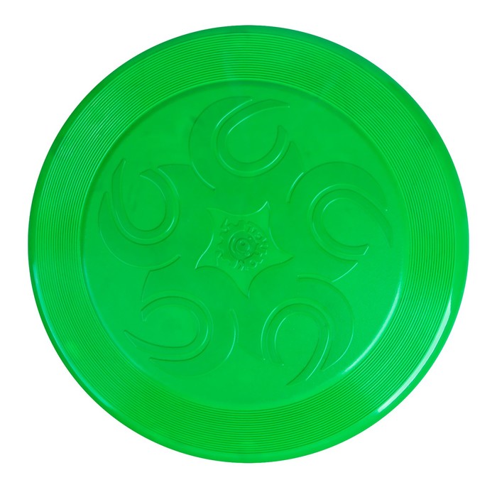 Летающая тарелка, 24 × 24 × 2,5 см, цвет зелёный + мел в подарок - фото 1911885227