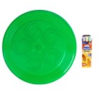 Летающая тарелка, 24 × 24 × 2,5 см, цвет зелёный + мел в подарок - Фото 4