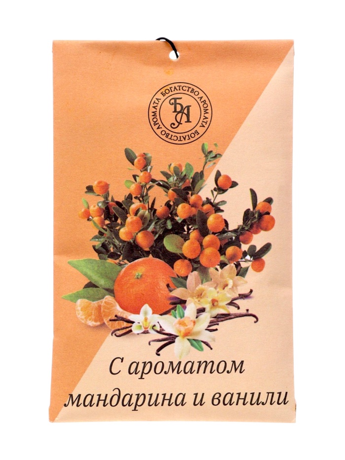 Аромасаше «Мандарин и ваниль», 10 г, «Богатство Аромата» - Фото 1