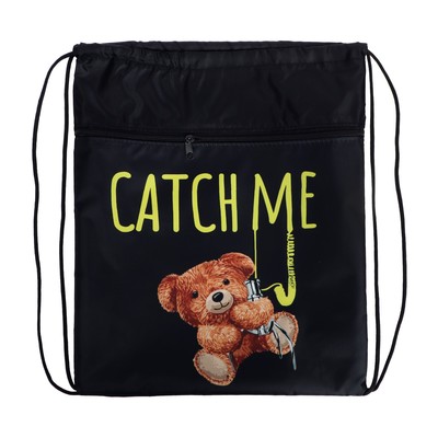 Мешок для обуви «Медведь» (с карманом) 42×34 см