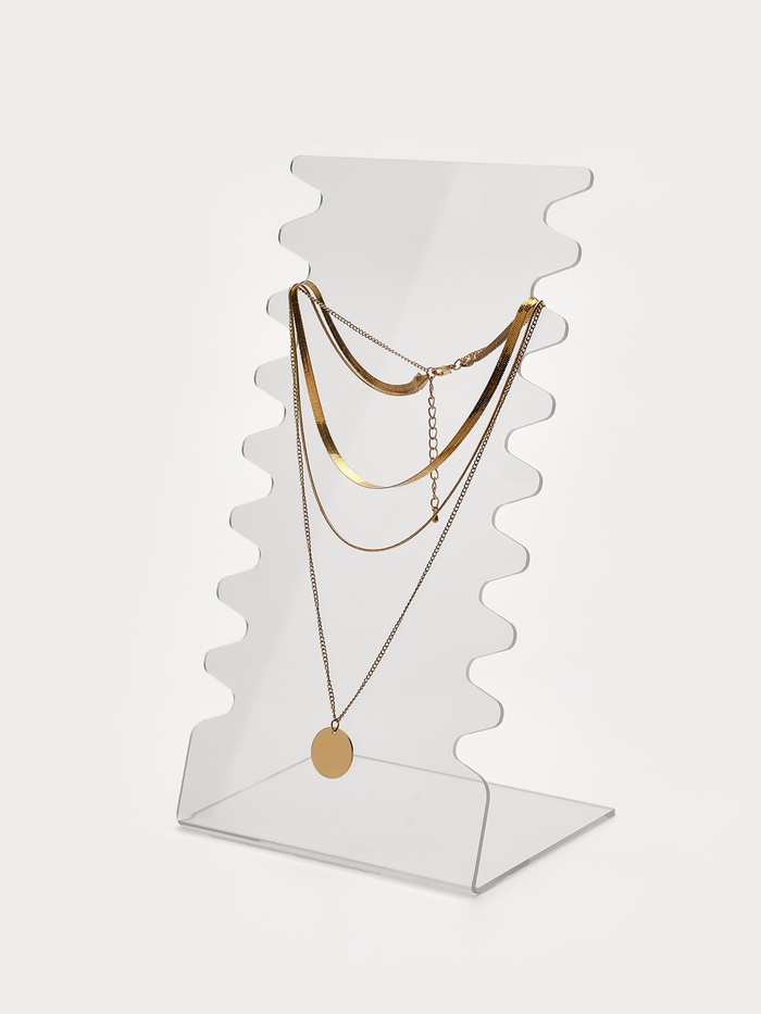 Подставка под колье, оргстекло 3 мм, 15×10×28 см, прозрачный - Фото 1