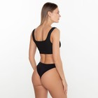 Трусы женские бразилиана бесшовные, цвет чёрный, размер S-M (42-46) - фото 24628957