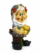 Садовая фигура из полистоуна «Гном с жёлудями», 47×26 см - Фото 3