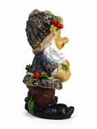 Садовая фигура из полистоуна «Гном с жёлудями», 47×26 см - Фото 4