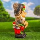 Садовая фигура из гипса «Гном с охапкой дров», 38.5×18×22 см - Фото 2