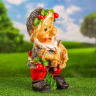 Садовая фигура из гипса «Гном с охапкой дров», 38.5×18×22 см - Фото 5