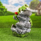 Садовая фигура "Лягушата на камнях" 36х26см - Фото 3