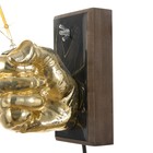Бра "Правая рука кулак" E27 60Вт яркое золото 18х18х10 см - Фото 7