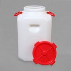 Фляга - бочка пищевая, 50 л, горловина 19.5 см, пластиковая, белая - Фото 2