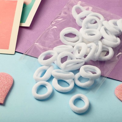 Резинки для волос «Выбражулька», набор 30 +-1 шт., d=1.4 см, ассорти, белые