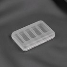 Органайзер для рукоделия, 5 отделений, 8.1×5.5×1.7 см, прозрачный - Фото 2