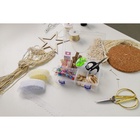 Органайзер для хранения мелочей, с подвесом, передвижные перегородки, 8 секций, 20×13.5×4.5 см, прозрачный - Фото 7