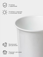 Ваза для цветов, d=11 см, h=26 см, белая - Фото 2