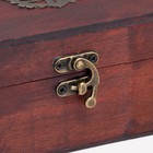 Шкатулка для украшений «Сундучок. Тайны короля», дерево, с заклёпками, бордо, 18×12×7.5 см - Фото 2