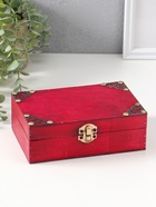 Шкатулка для украшений «Сундучок. Яснорада», дерево, с заклёпками, 18×11.5×6 см - Фото 1