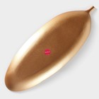 Блюдо для фруктов Доляна «Золотой лист», 59×22 см, золотистое - Фото 5