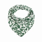 Платок текстильный, цвет зелёный, размер 70х70 - Фото 1