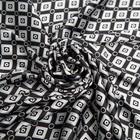 Платок текстильный, цвет чёрный, размер 70х70 - Фото 4