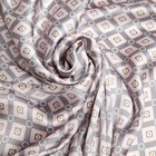 Платок текстильный, цвет пудра/серый, размер 70х70 - Фото 4