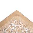 Платок текстильный, цвет молочный, размер 70х70 - Фото 2