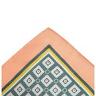 Платок текстильный, цвет зелёный, размер 70х70 - Фото 2