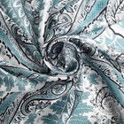 Платок текстильный, цвет бирюзовый, размер 58х58 - Фото 4