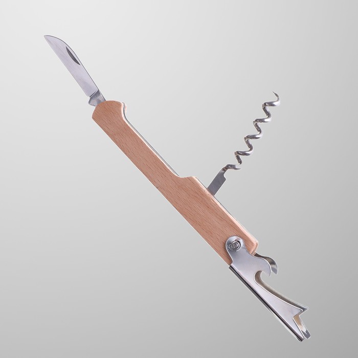 Нож со штопором и открывалкой - фото 1904727352