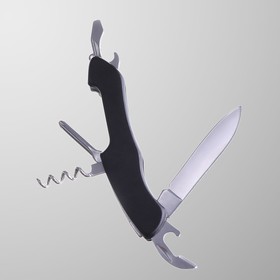 Нож швейцарский 9в1, черный