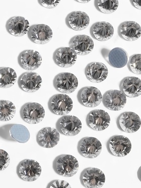 Стразы термоклеевые «Конус», стеклянные, SS20, d=4.6 мм, 100 шт., белые (комплект 5 шт)