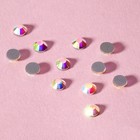 Стразы термоклеевые «Усечённый конус», с голографией, стеклянные, SS16, d=3.5 мм, 100 шт. - Фото 2