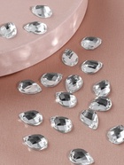 Стразы пришивные «Капля», из органического стекла, 10×14 мм, 20 шт., белые - Фото 2