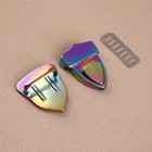 Застёжка для сумки, 3×4.2 см, разноцветная - Фото 3