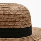 Шляпа женская MINAKU цвет коричневый, р-р 56-58 - Фото 4