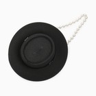 Шляпа женская с бусинами MINAKU, чёрная, размер 56-58 - Фото 3