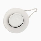 Шляпа женская с бусинами MINAKU, размер 56-58, цвет молочный - Фото 2