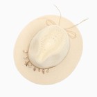 Шляпа женская летняя MINAKU цв.молочный, размер 56-58 - Фото 4