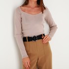 Ремень женский, ширина 4.5 см, пряжка металл, цвет чёрный - фото 24339891