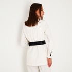 Ремень женский, ширина 6 см, пряжка металл, люверсы, цвет чёрный 9234536