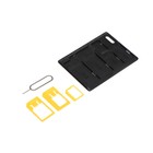 Картхолдер для сим-карт LuazON, скрепка, 3 SIM переходника, отсек для SIM и microSD, чёрный - фото 51459476 Картхолдер для сим-карт LuazON, скрепка, 3 SIM переходника, отсек для SIM и microSD, чёрный - фото 51459476
