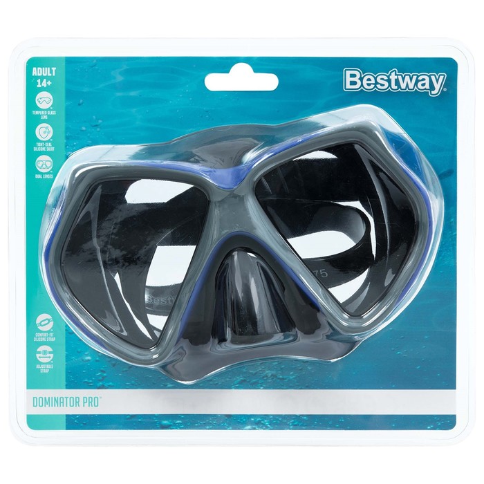 Маска для плавания Dominator Pro Mask, от 14 лет, цвет МИКС, 22075 - фото 1911885712
