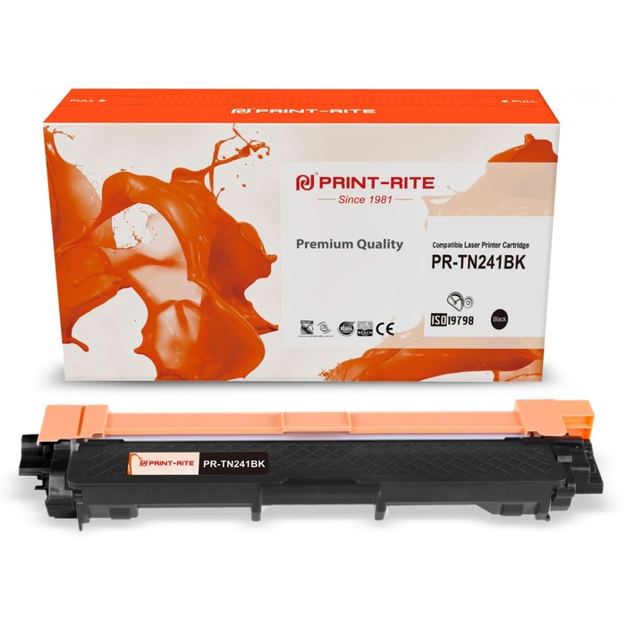 Картридж лазерный Print-Rite TFB683BPU1J TN-241Bk для Brother HL-3170CDW (2500k), чёрный - фото 51308673