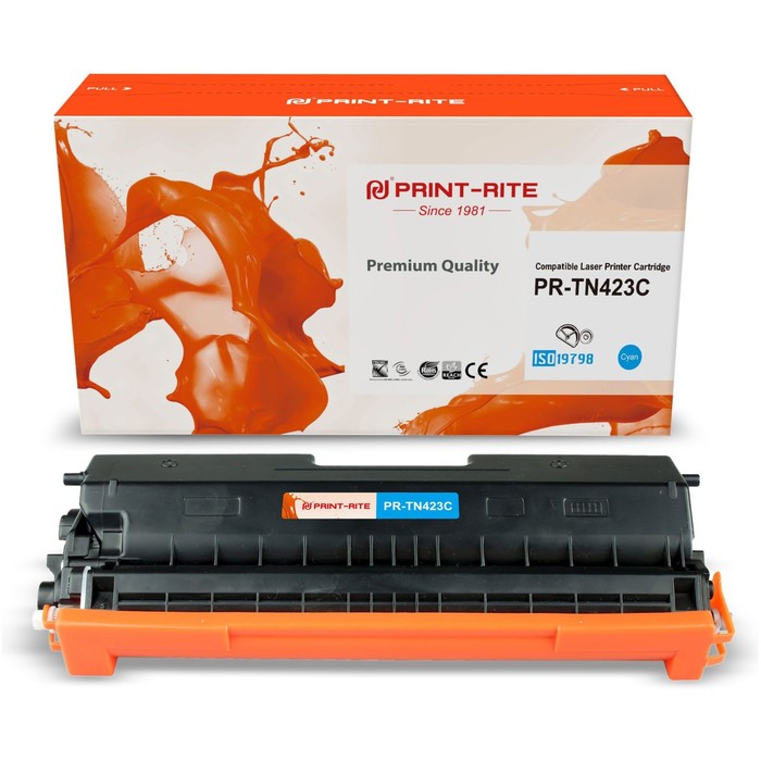 Картридж лазерный Print-Rite TFBAB1CPU1J для Brother DCP L8410CDW/HL L8260CDW(4000k), голубой   9506 - фото 51308710