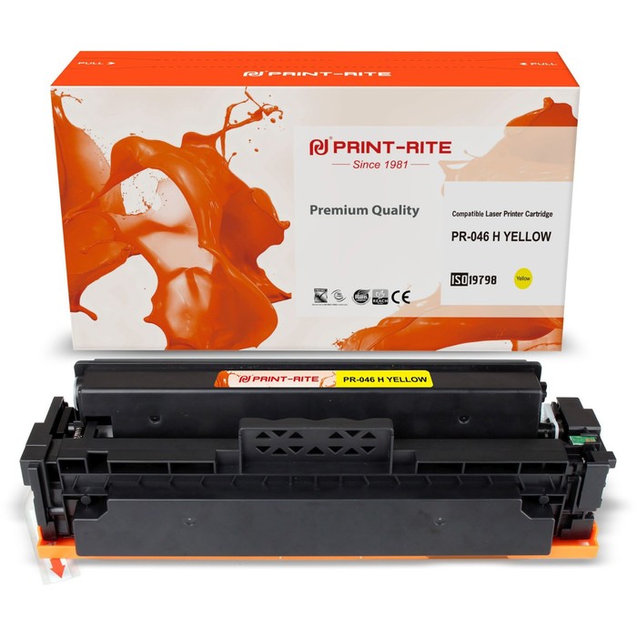 Картридж лазерный Print-Rite TFC454YPU1J для Canon LBP 653Cdw/654Cx/MF732Cdw (5000k), жёлтый   95063 - фото 51308766