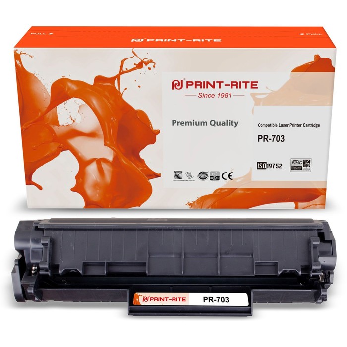 Картридж лазерный Print-Rite TFH724BPU1J PR-703 для Canon LBP2900/3000Series (2000k), чёрный   95064 - фото 51308831