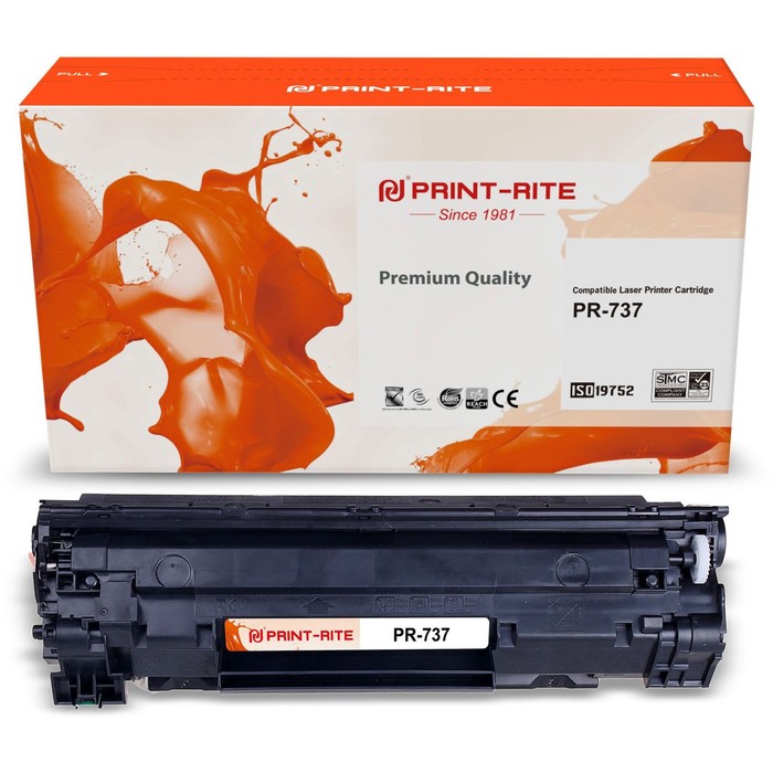 Картридж лазерный Print-Rite TFH862BPU1J PR-737 737 (2400k), чёрный - фото 51308839