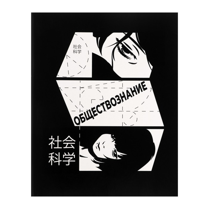 Предметная тетрадь по обществознанию Calligrata «Комикс Аниме», 48 листов, в клетку, со справочным материалом, обложка из мелованного картона - Фото 1